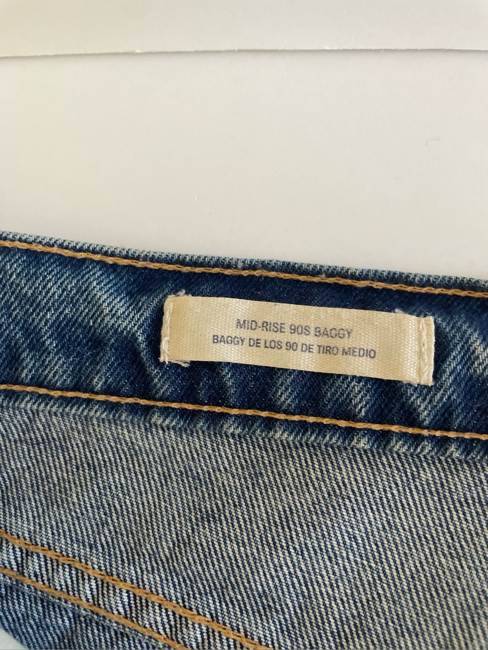 Mid Rise 90’s Baggy cuffed women’s jeans SZ 6 - Picture 5 of 9